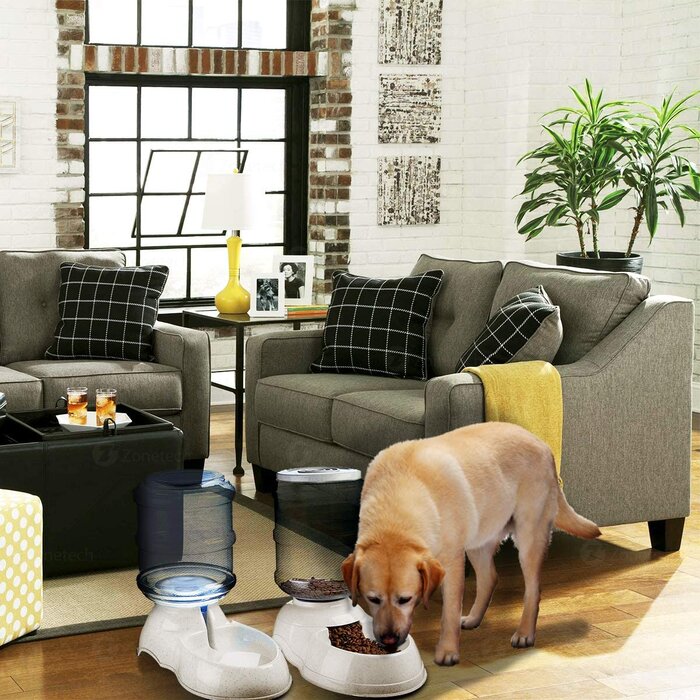 Automatic Feeder and Water DIsh (Set of 2)