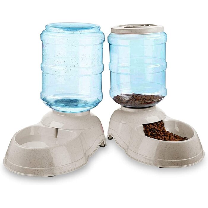 Automatic Feeder and Water DIsh (Set of 2)
