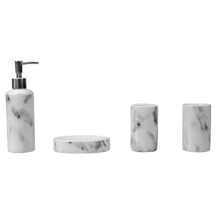 Dimanche 4 Piece Bathroom Accessory Set (Set of 4)