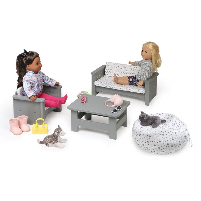 Living Room Furniture Set for 18 inch Dolls