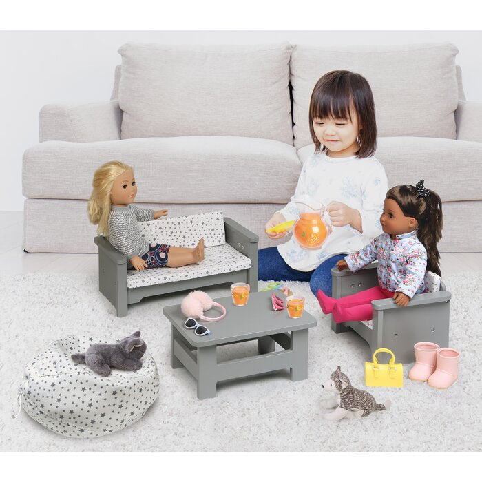 Living Room Furniture Set for 18 inch Dolls