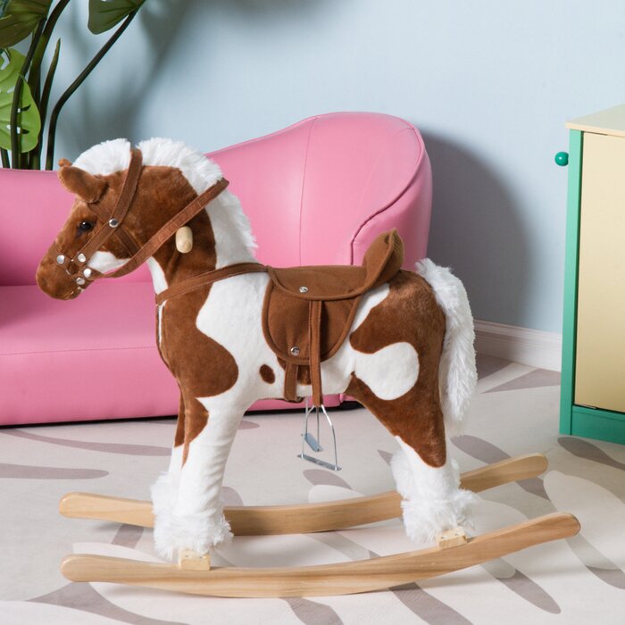 Plush Ride On Rocking Horse