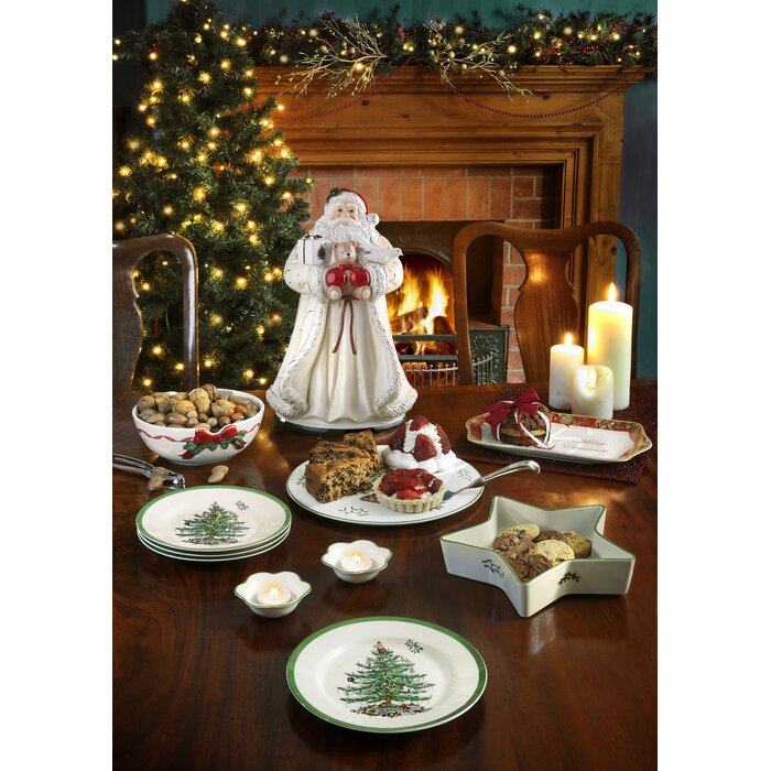 Spode Christmas Tree Earthenware Dinnerware - Set of 12
